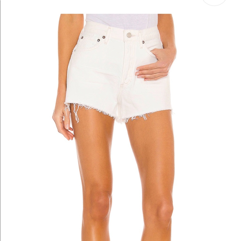 Agolde Parker shorts white
